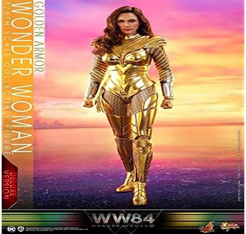 Hot Toys Wonder Woman with Golden Wing Armor 1984 Wonderwoman (versión de lujo) MMS578 Serie de obra maestra de la película coleccionable hermosa