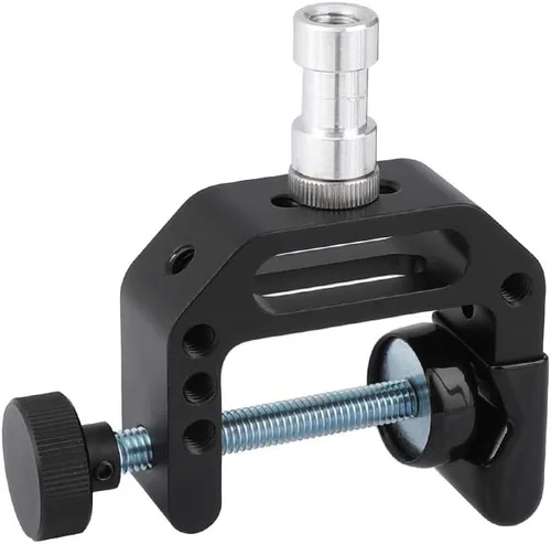Miniatura 5 de CAMVATE Abrazadera en C robusta con puntos de montaje de tornillo de rosca macho y hembra de 1/4" y 3/8" (tipo universal) - 2474