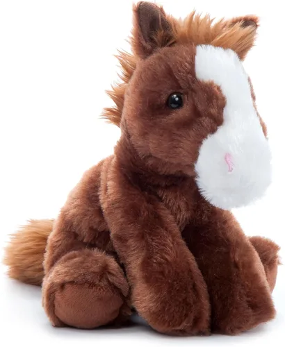 The Petting Zoo - Peluche de caballo flácido, juguete de peluche para niños, animales salvajes Wild Onez, juguete de peluche de caballo 8 pulgadas