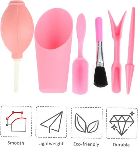 Miniatura 5 de MERRYHAPY Juego de 6 piezas de herramientas para macetas de suculentas, juego de cepillos para el cabello, herramientas para macetas suculentas
