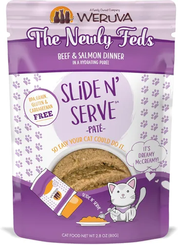 Miniatura 14 de Weruva Slide N' Serve Paté, alimento húmedo para gatos, Let's Make a Meal, cena de cordero y caballa, bolsa de 2.8 oz (80 g) (paquete de 12)