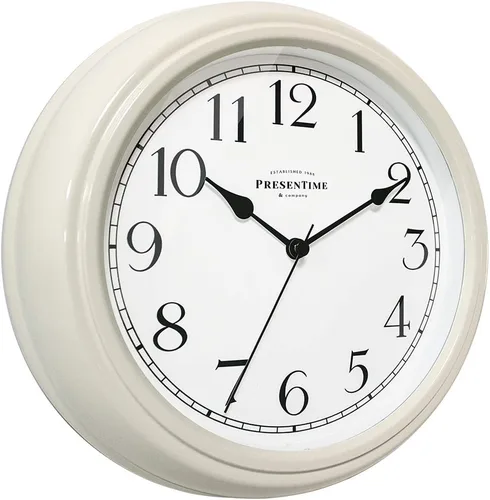 Miniatura 8 de Presentime & Co Chic Home Collection - Reloj Molly de 10 pulgadas, silencioso, sin ticks, color rojo. Reloj de pared decorativo moderno para cocina