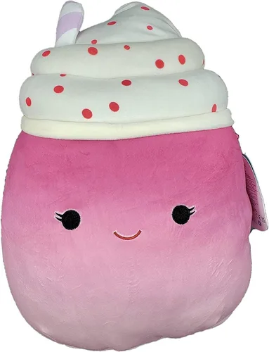 Miniatura 17 de Squishmallow - Almohada coleccionable oficial de Kellytoy Food Squad Postre, colección de animales suaves (8 pulgadas, hongo rosa Randall)