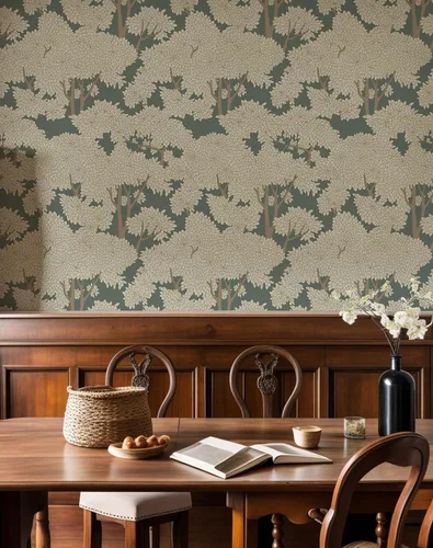Miniatura 7 de Mural de Bosque para Despegar y Pegar - Papel Tapiz de Jungla, Papel Tapiz de Árbol para Despegar y Pegar, Vinilo Impermeable para Baño y Dormitorio
