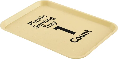 Miniatura 28 de Restaurantware RW Base - Bandejas de comida rápida de 10 x 14 pulgadas, 10 bandejas resistentes para cafetería, bandejas de plástico azul ligeras