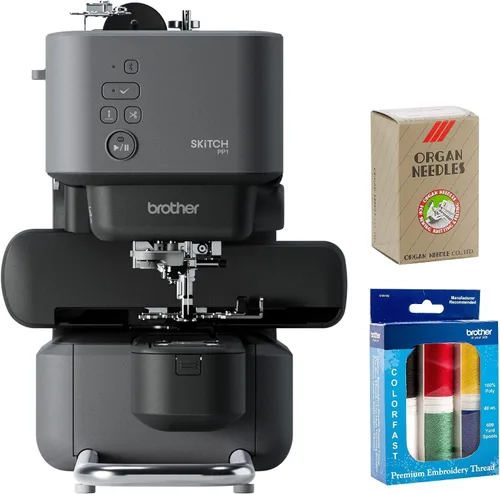 Miniatura 10 de Máquina de bordar de aguja única Brother Skitch alimentada por la aplicación móvil Artspira requerida, área de bordado de 4 pulgadas x 4 pulgadas