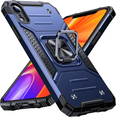 Miniatura 15 de Anqrp Funda resistente para iPhone 6/7/8/SE/SE2 con soporte de anillo mejorado y agarre, grado militar, a prueba de golpes, resistente y robusta