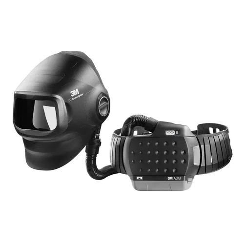 Miniatura 13 de Casco de soldadura 3M Speedglas G5-01 y conjunto PAPR Adflo de alta altitud, sin ADF, resistente con visera abatible, diseño compacto con suspensión