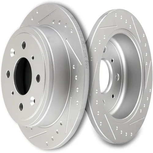 SCITOO Rotores de freno traseros, 2 kits de frenos para Acura Integra 1990-2001, Honda Civic 1992-1995 1999-2000, para Civic del Sol 1993-1997, CRX