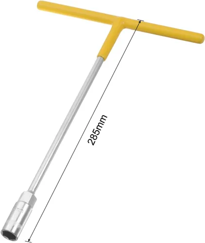 Miniatura 2 de uxcell Herramienta de llave hexagonal hexagonal con mango en T de goma amarilla de 0.512 in