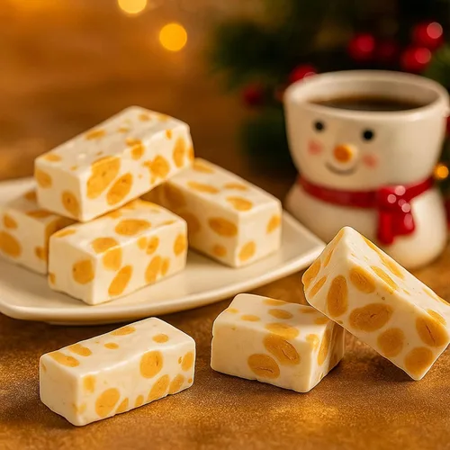Miniatura 6 de ANDY ANAND CHOCOLATIER Turrón suave sin azúcar y sin gluten de almendras tostadas frágil – Hecho en Europa caramelo de turrón apto para diabéticos