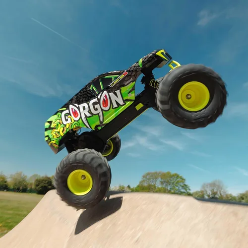 Miniatura 3 de ARRMA Camión RC 1/10 Gorgon 2 Wheel Drive RTR Camión Monster de Motor Cepillado Batería y Cargador Incluidos Azul ARA3230ST5