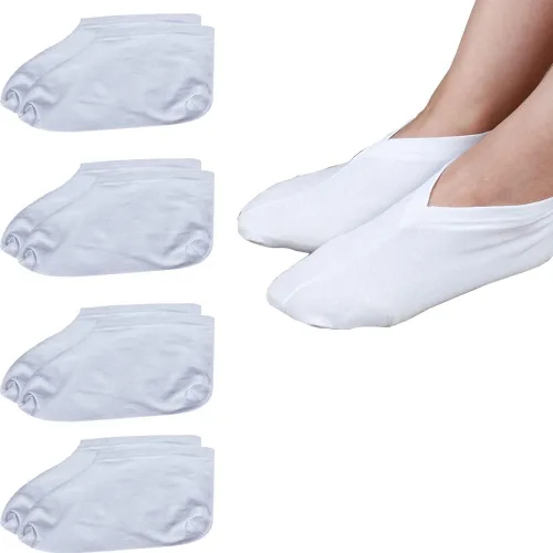 4 pares de calcetines curativos para pies secos para hombres y mujeres, loción, calcetines hidratantes para spa durante la noche absorbentes para