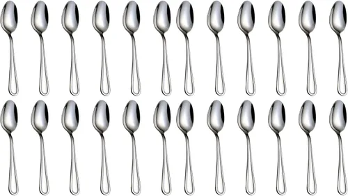 Miniatura 11 de Cucharitas de acero inoxidable 18/0 cucharas de té 6 piezas, 6.29 pulgadas para el hogar, cocina restaurante, Slilver