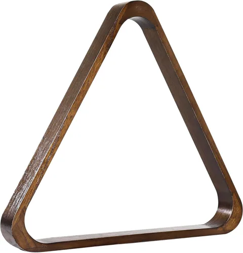 Miniatura 15 de GSE Games & Sports Expert Triángulo de Billar de Madera Maciza para 8 Bolas / Rombo para 9 Bolas, Porta Bolas de Billar para Bolas de Billar de Caoba