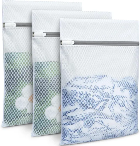 BAGAIL Bolsas de lavandería de malla para lencería íntima y delicadas, 3 unidades (panal, 3M)