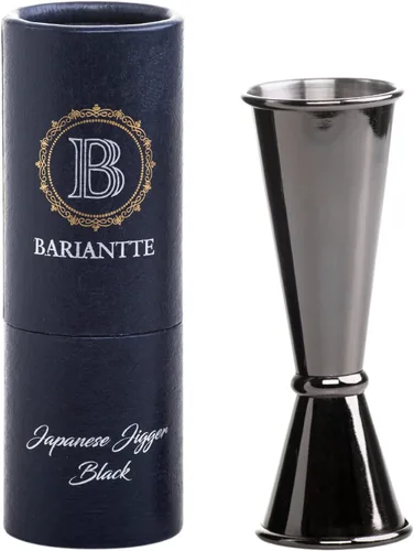 BARIANTTE - Jigger de cóctel para bartending, vaso de chupito japonés de 2 onzas, 1 oz, color negro Negro espacial