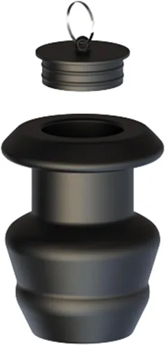 Miniatura 8 de Dilatador anal de silicona hueco Peep roscado tapón anal masturbación para el placer de la pareja (XL)