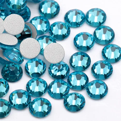 Miniatura 14 de Towenm 2000 diamantes de imitación de cristal con parte trasera plana, SS10 de 0.110 in, cristales de parte trasera plana para ropa de manualidades