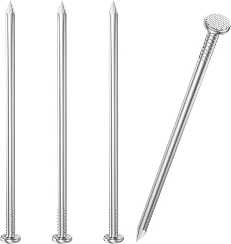 Miniatura 18 de VGBUY 360 piezas de clavos de hardware de acero inoxidable, clavos de cabeza plana de 1-1/2 pulgadas para colgar cuadros, clavos para colgar Plateado