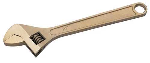 Miniatura 9 de CS Unitec Llave ajustable sin chispas y no magnética Herramienta de bronce de aluminio de 6 pulgadas, certificado TUV y libre de berilio