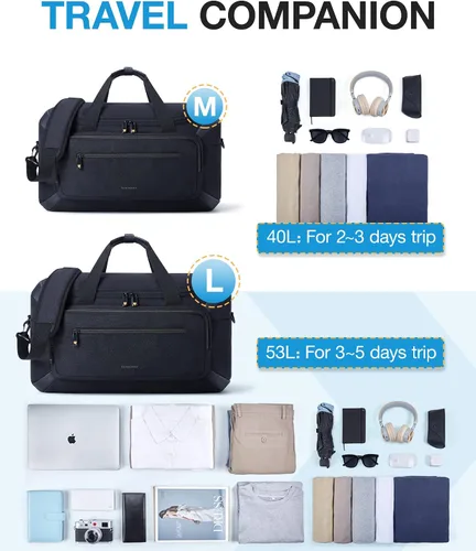Miniatura 5 de Bolsa de viaje, Black1-40L, Bolsa de viaje