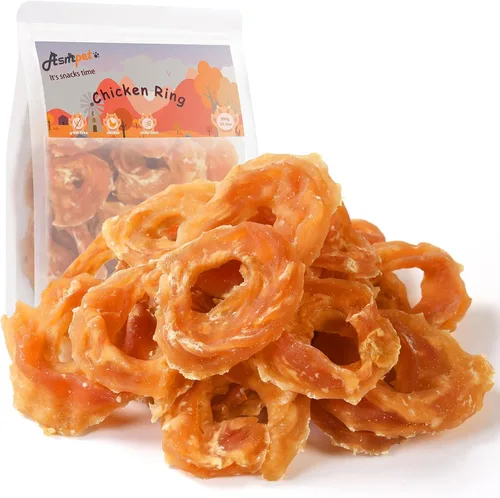 Miniatura 11 de Golosinas para perros masticables sin cuero crudo Real pollo hueso calcio bocados, dientes limpios aliento fresco golosinas de entrenamiento