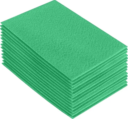 Miniatura 51 de FabricLA Hojas de fieltro acrílico para manualidades, cuadrados de fieltro precortados suaves de 4 x 4 pulgadas (3.9 in x 3.9 in), utiliza hojas