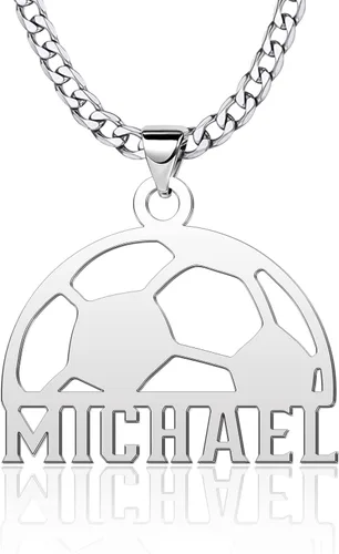 LoEnMe Jewelry Collares personalizados con números de jersey para hombres, atletas y atletas con dije deportivo, cadena de números de acero