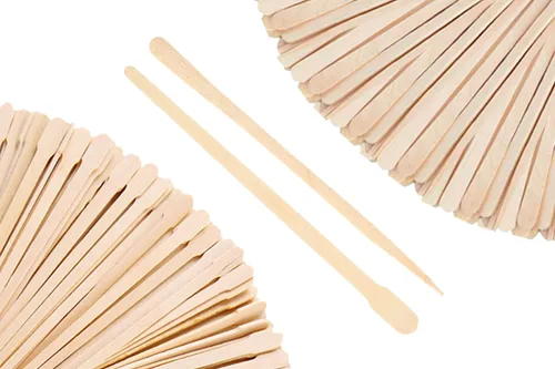 Miniatura 11 de Mibly 600 piezas varitas de cera de madera - varitas aplicadoras de cera pequeñas para cejas, labios, nariz para depilación y piel suave - Uso