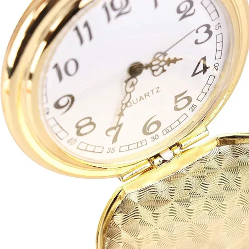 Miniatura 5 de alladaga Juego de 2 relojes de bolsillo clásicos con cadena para hombre y mujer