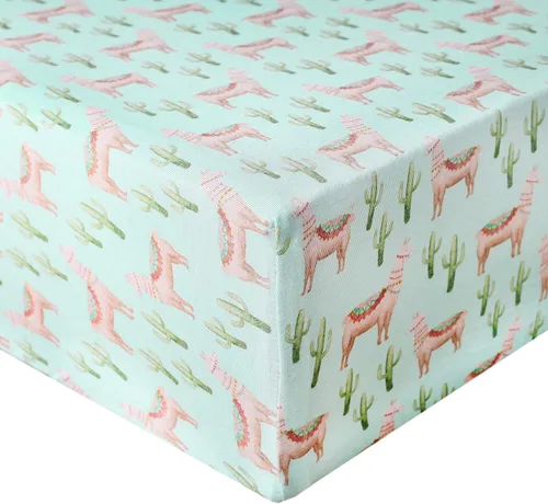 Sábana bajera ajustable de punto premium para cuna/cama para niños pequeños Cusco de Copper Pearl Cuzco