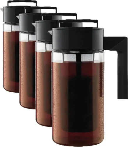 Miniatura 9 de Takeya Cafetera de café frío Tritan - Jarra hermética con tapa sin fugas - Cafetera de café frío sin BPA con mango de silicona - Jarra apta
