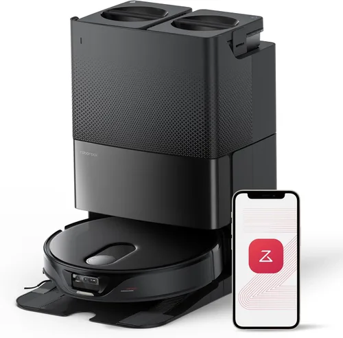 roborock Qrevo - Combo de aspiradora y trapeador de robot delgado, 3.2 in, tecnología de detección 3D, reconocimiento avanzado de obstáculos,