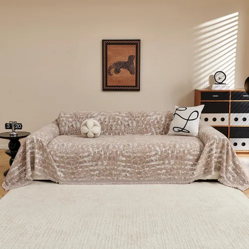 Miniatura 31 de MYSKY HOME - Funda de sofá bohemia supersuave para sofá de 2 a 3 plazas, funda de sofá de jacquard negro, para sofá biplaza y futón, funda para sofá