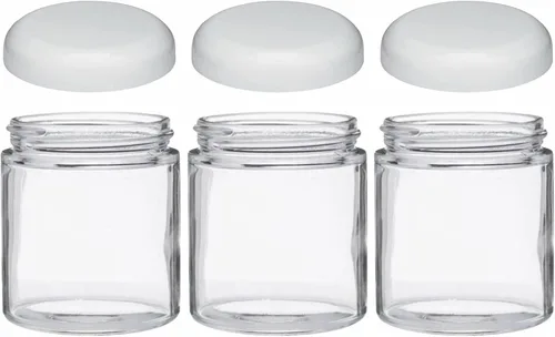 Miniatura 21 de JARMING COLLECTIONS Tarro de almacenamiento de vidrio de boca extra ancha de 32 onzas con tapa de plástico sin BPA – Tarro Mason hermético