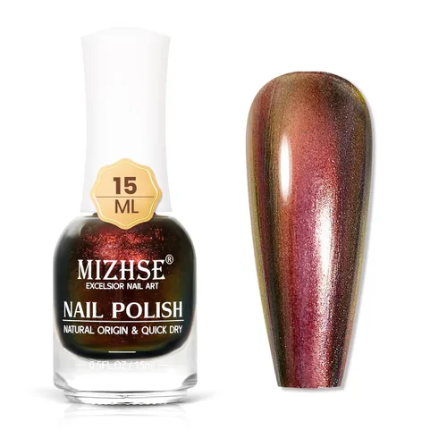 Miniatura 20 de MIZHSE Esmalte de uñas de secado rápido, esmalte de uñas blanco lechoso de secado al aire rápido, 15 ml de esmalte de uñas a base de agua regular