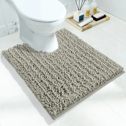 Miniatura 150 de Yimobra Alfombras de Baño Antideslizantes Lavables - Alfombra de Baño de Chenilla Ultra Suave Absorbente, Alfombra Peluda de Secado Rápido para Negro