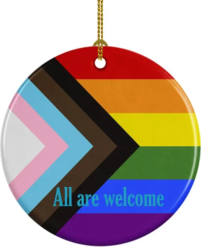 Miniatura 18 de Caroline's Treasures Trigender Pride - Adorno de cerámica para colgar en el árbol de Navidad, para el hogar, Navidad, fiestas, regalo, 3 pulgadas