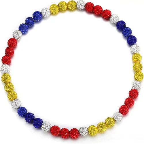 Miniatura 43 de Collar de Cadena de Béisbol con Perlas para Hombres, Regalos de Collar de Béisbol de la Colección Bling Ice para Niños, Collar de Accesorios
