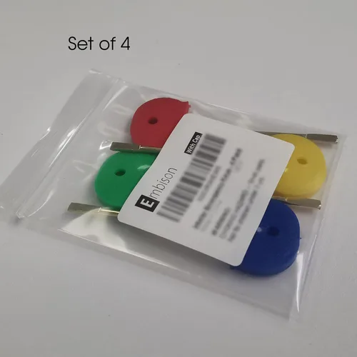 Miniatura 7 de Reemplazo de llave de emergencia de baño/dormitorio para puerta interior, paquete de 4 (dorado con tapa)