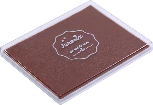 Miniatura 20 de Almohadilla de tinta de 5 x 4 pulgadas para manualidades, almohadilla de sello grande para sellos de goma, pintura de dedos (negro)