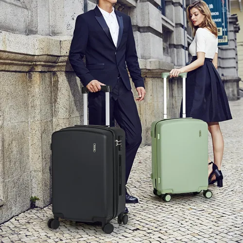 Miniatura 9 de Hanke Maletas rígidas de mano con ruedas giratorias Equipaje facturado de 24 pulgadas, equipaje ligero grande aprobado por la TSA, Bamboo verde