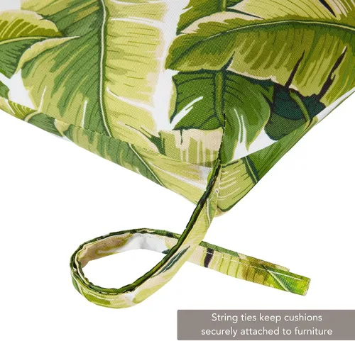 Miniatura 3 de Cojín reversible para silla de descanso para exteriores, color blanco tropical