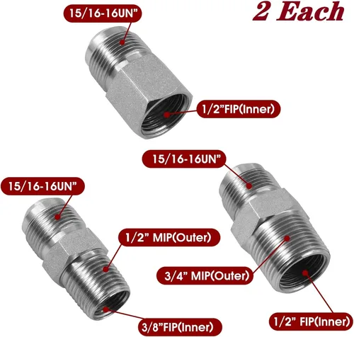 Miniatura 3 de Línea flexible de gas de acero inoxidable de 72 pulgadas para secadora, calentadores de garaje, estufas de gas, calentador de agua; línea flexible
