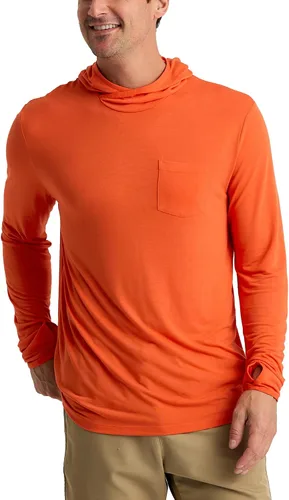 Miniatura 43 de Free Fly Sudadera ligera con capucha para hombre, con protección solar UPF 20+ para hombre, transpirable, manga larga, para pesca