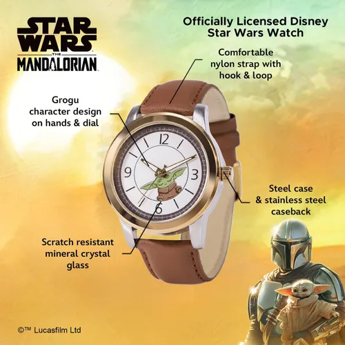 Miniatura 2 de Star Wars The Mandalorian Reloj de cuarzo analógico para adultos