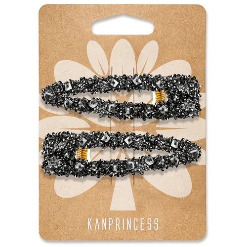 Miniatura 19 de KANPRINCESS Pinza para el pelo, 2 piezas de diamantes de imitación de 2.4 pulgadas, color plateado, pasadores de pelo para mujeres y niñas, novia