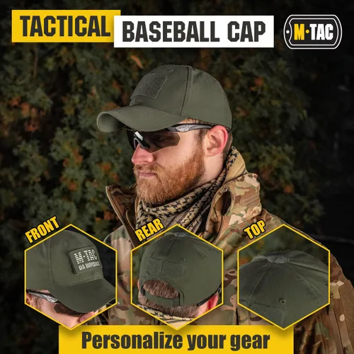Miniatura 2 de M-Tac Sombrero de operador, gorra de béisbol táctica, sombrero de parche de estilo militar para hombres y mujeres