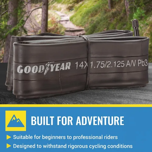 Miniatura 5 de Tubo de Bicicleta Goodyear con Goma de Butilo - Tubos de Bicicleta Confiables para Ciclismo Premium